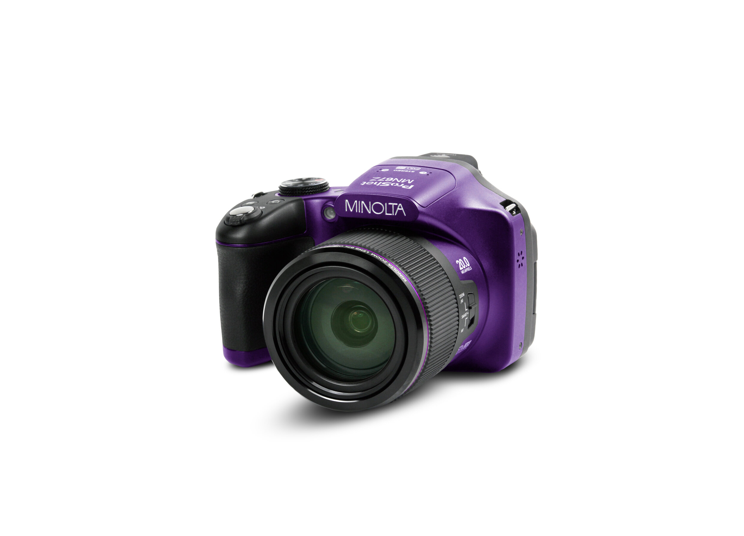 MN67Z 20MP 67X Optical Zoom Wi-Fi Bridge Camera - Purple — Minolta Digital